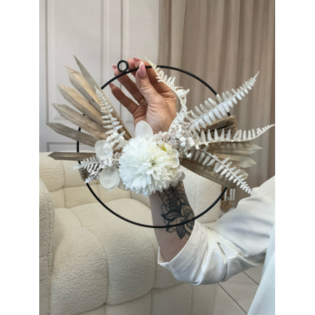 Wianek na ringu w stylu boho